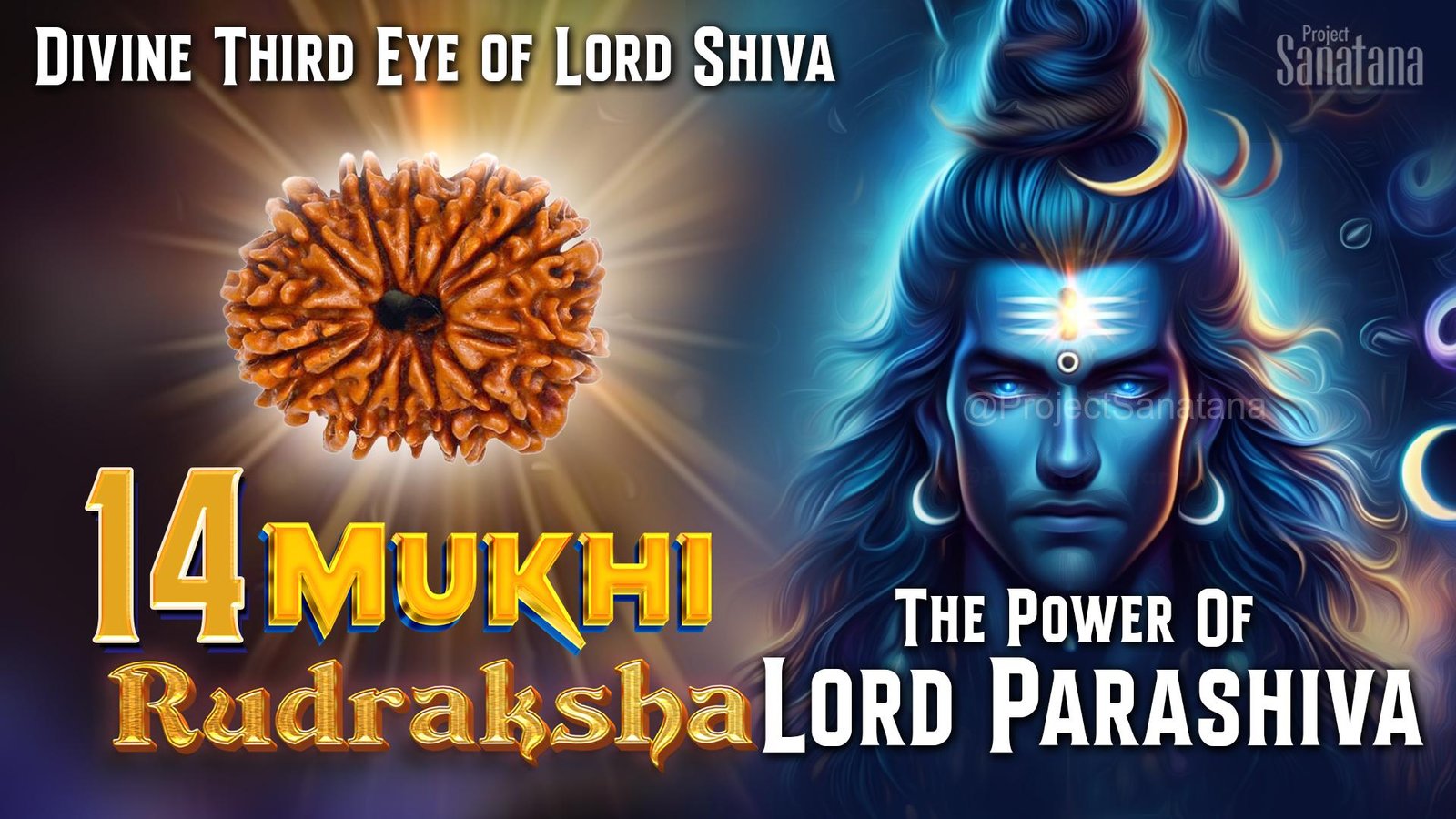 Read more about the article 14 Mukhi Rudraksha: The Divine Third Eye of Lord Shiva