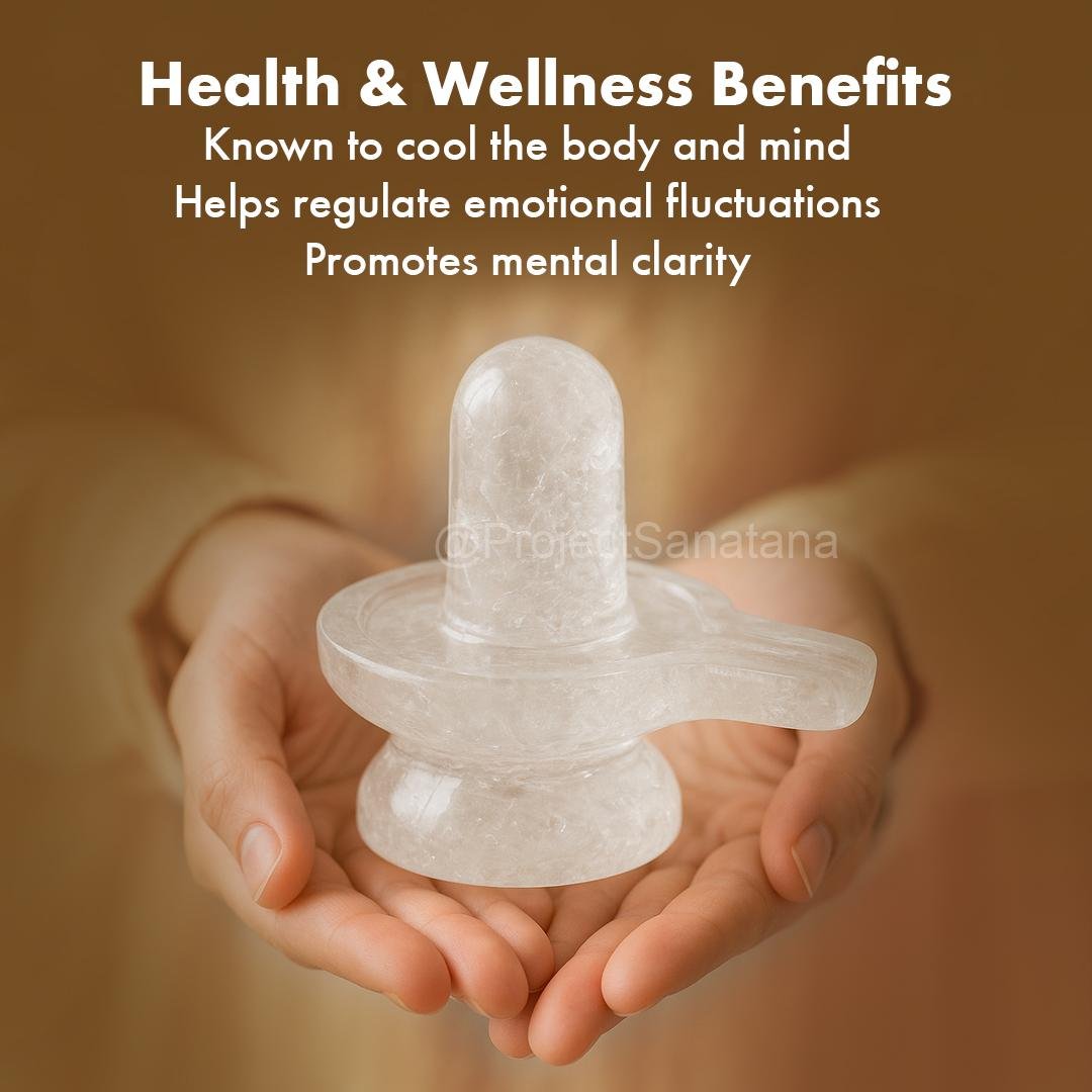 Sphatik Shiva Lingam– Natural Quartz Hand-Carved, Energized | For Health, Clarity, Purity & Spiritual Growth 330g - 3" - Image 3