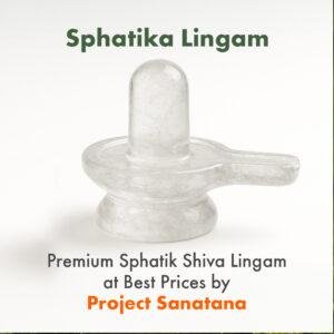 Sphatik Shiva Lingam– Natural Quartz Hand-Carved, Energized | For Health, Clarity, Purity & Spiritual Growth 330g - 3"