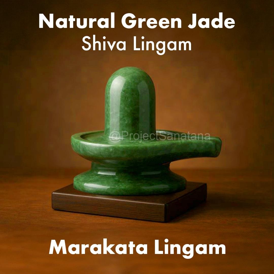 Green Jade Shiva Lingam