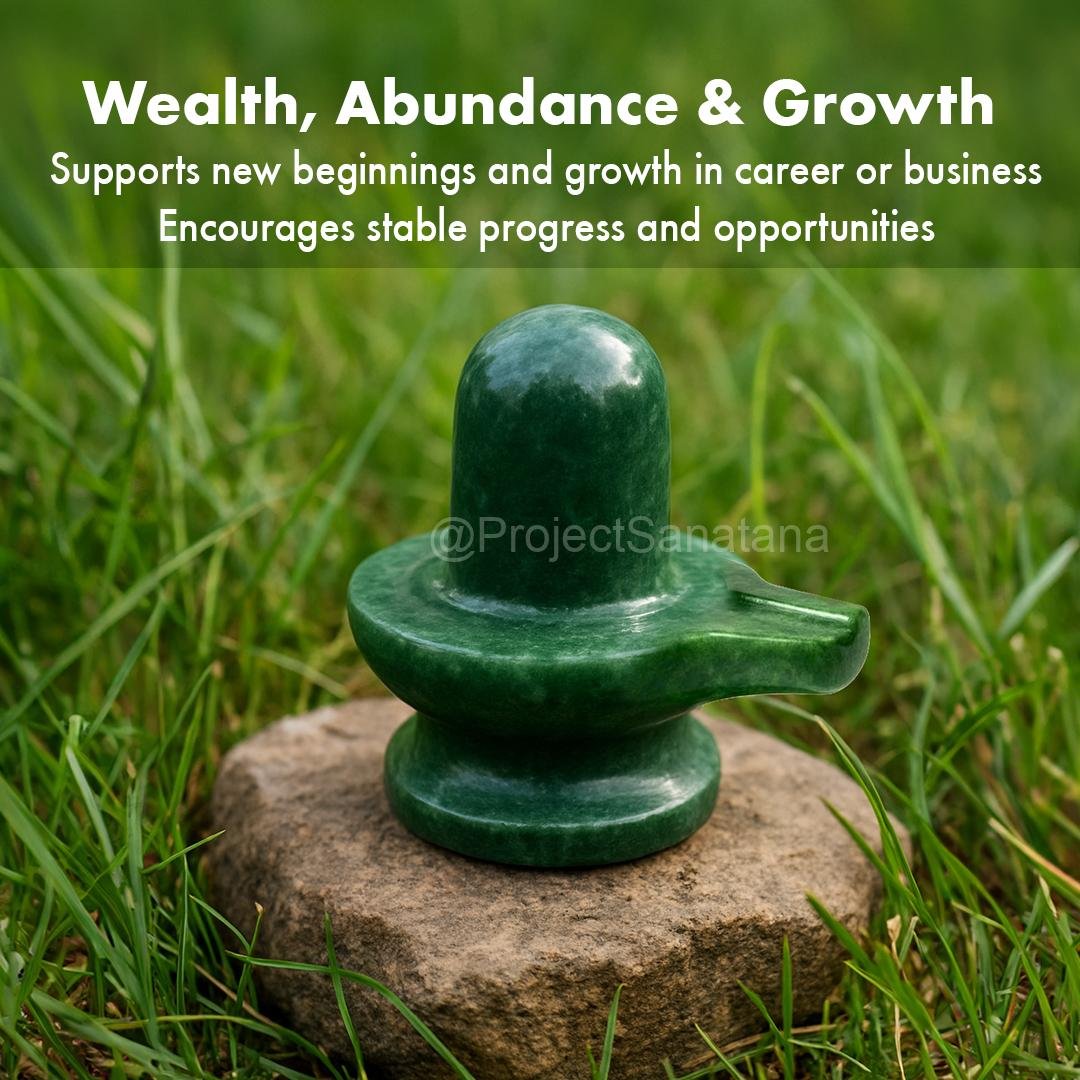 Green Jade Shiva Lingam – Natural Jade Shivling for Healing & Energy 220g -2.2" - Image 5