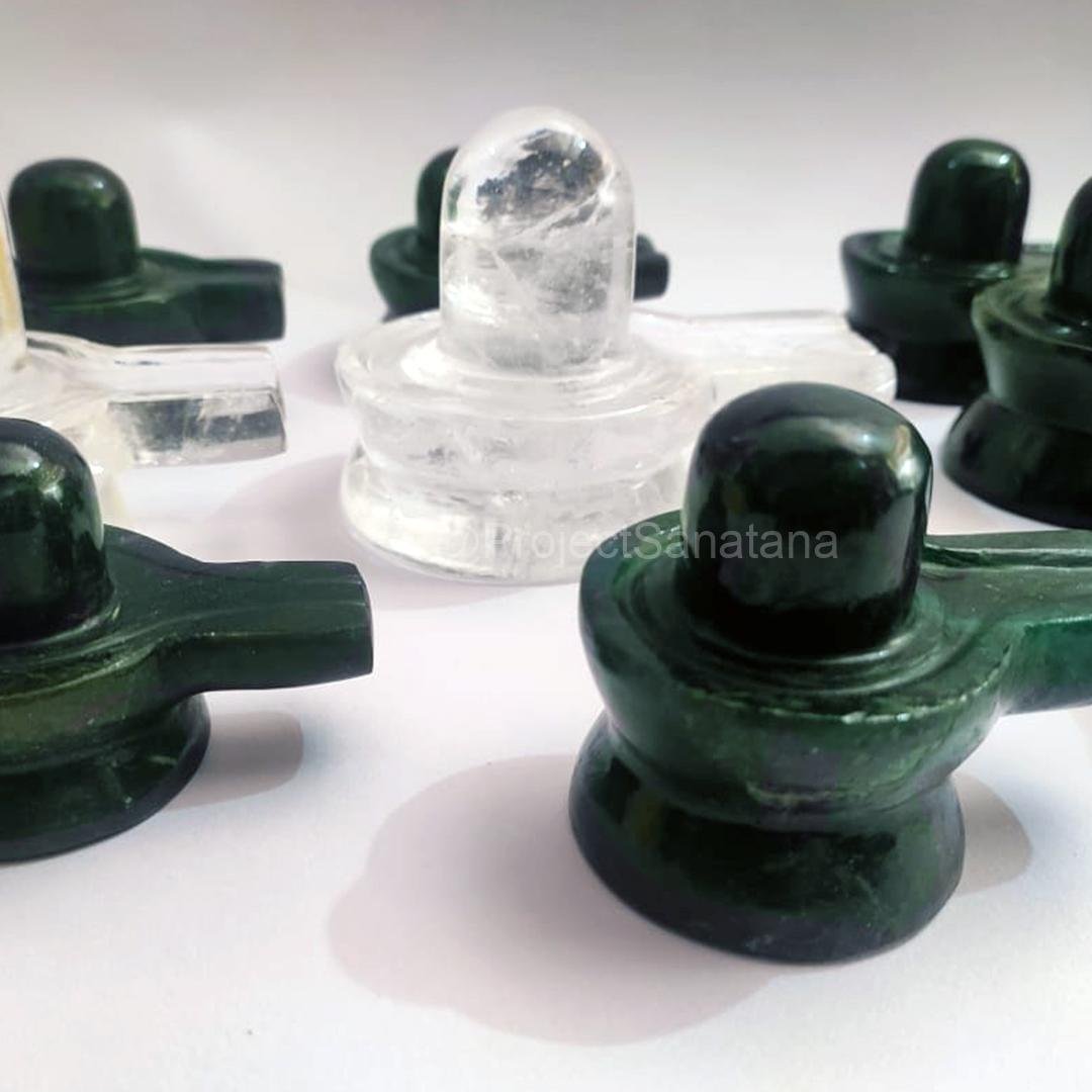 Sphatik Shiva Lingam– Natural Quartz Hand-Carved, Energized | For Health, Clarity, Purity & Spiritual Growth 440g - 2.5" - Image 9