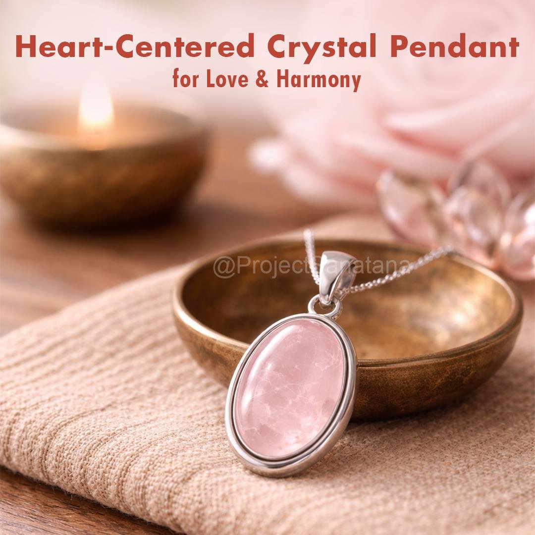 Natural Rose Quartz Pendant in 925 Pure Silver - Image 6