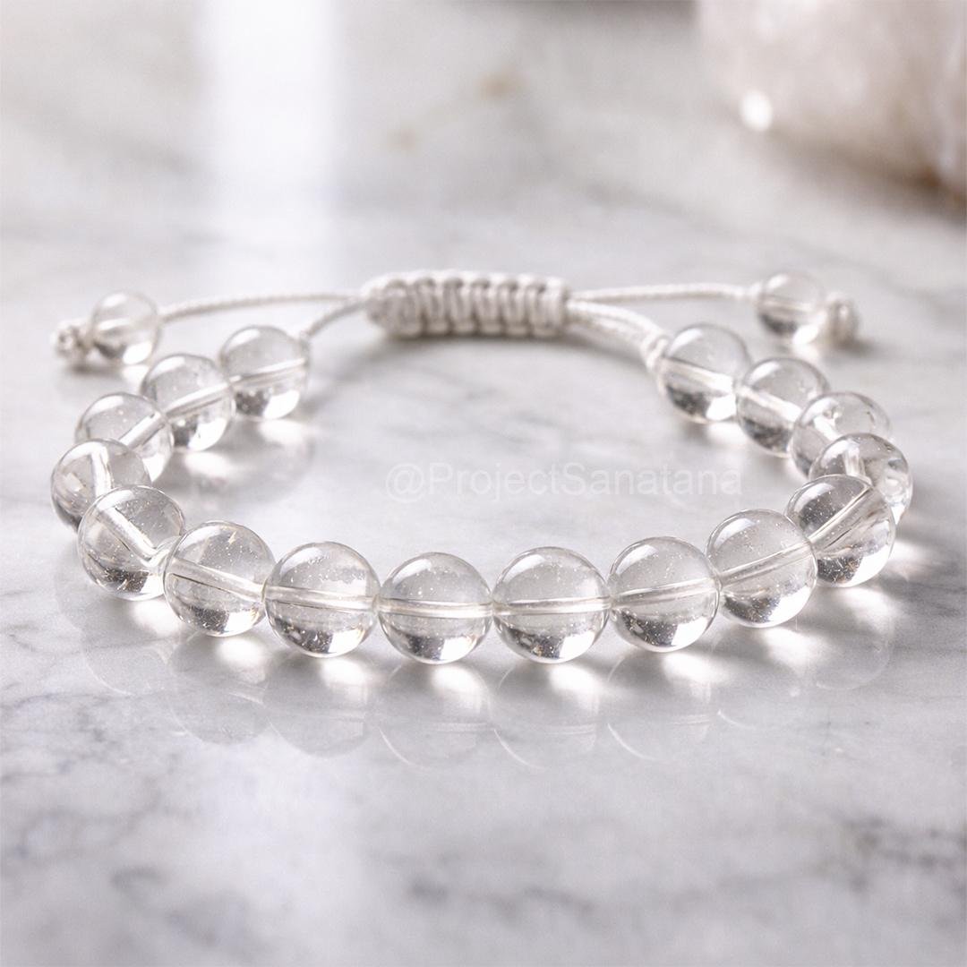 Clear Quartz Bracelet (Sphatika Bracelet)