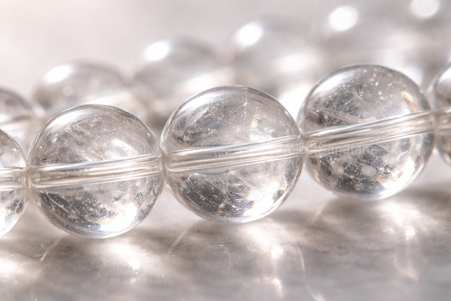 Clear Quartz Bracelet (Sphatika Bracelet) - Image 2