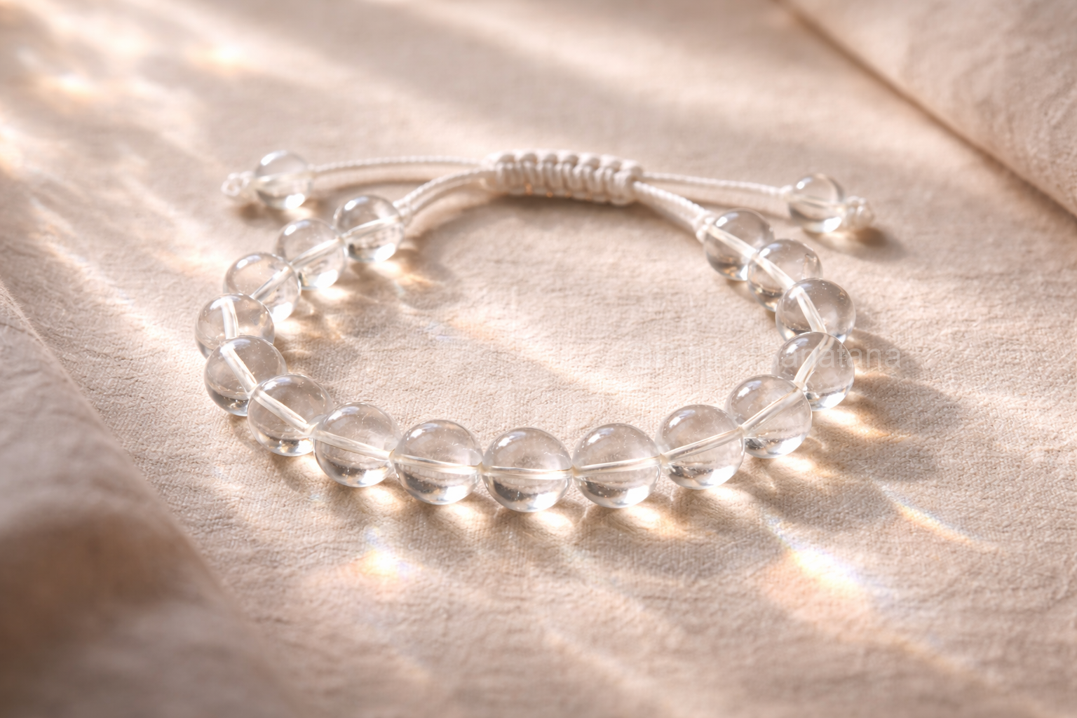 Clear Quartz Bracelet (Sphatika Bracelet) - Image 5