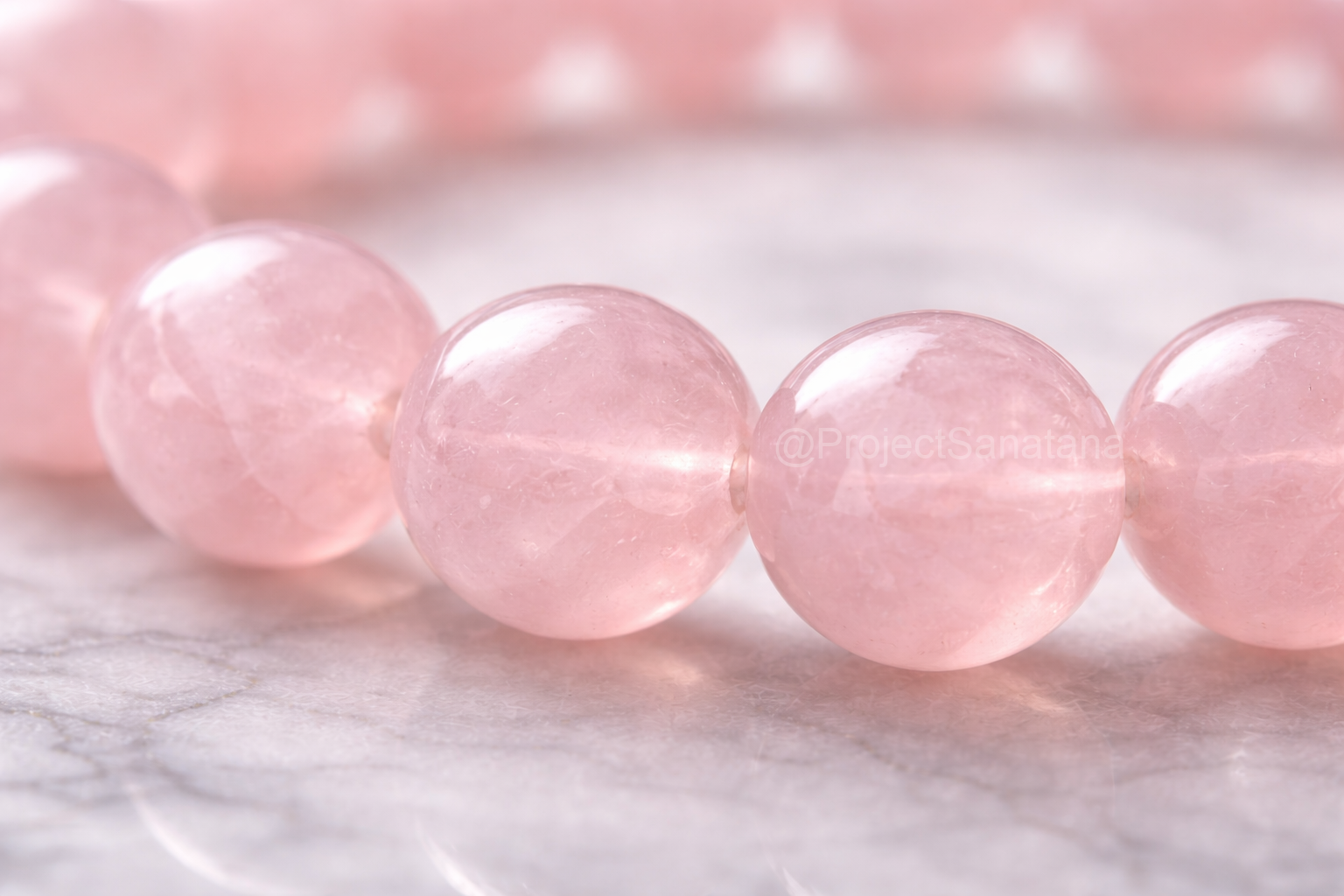 Natural Rose Quartz Bracelet, Symbol of Love & Emotional Harmony - Image 2