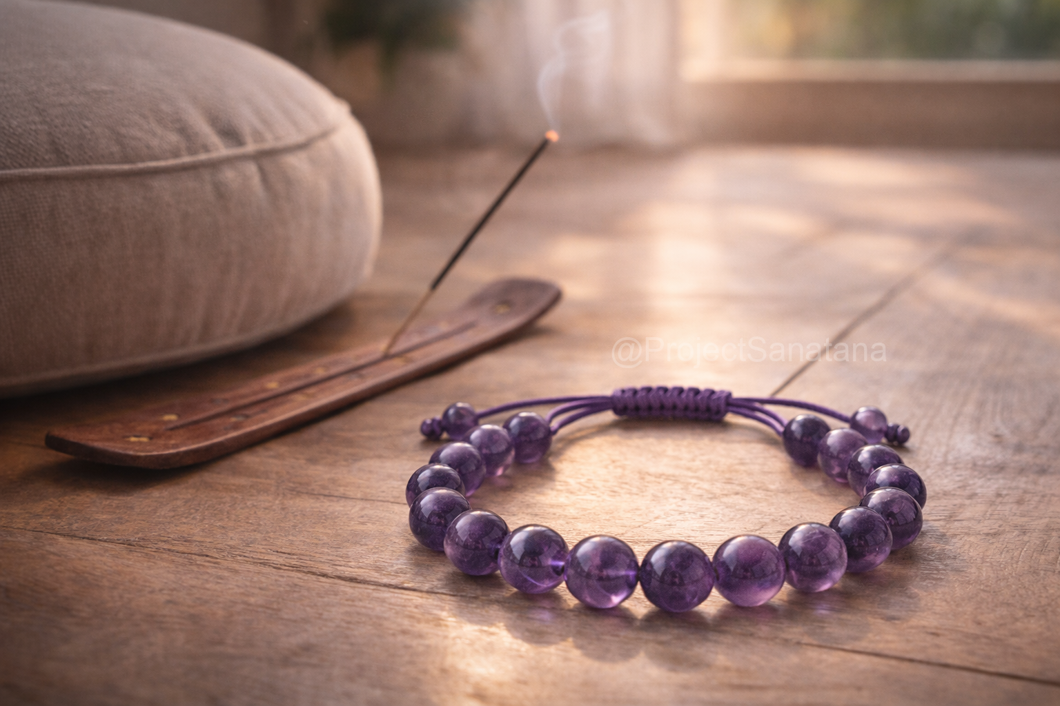 Natural Amethyst Bracelet – Calmness, Clarity & Spiritual Awareness - Image 3