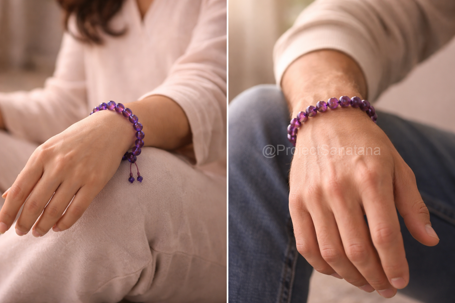 Natural Amethyst Bracelet – Calmness, Clarity & Spiritual Awareness - Image 6