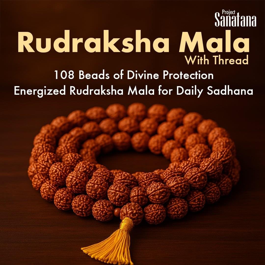 Rudraksha Mala – 108 Beads - 6mm for wearing