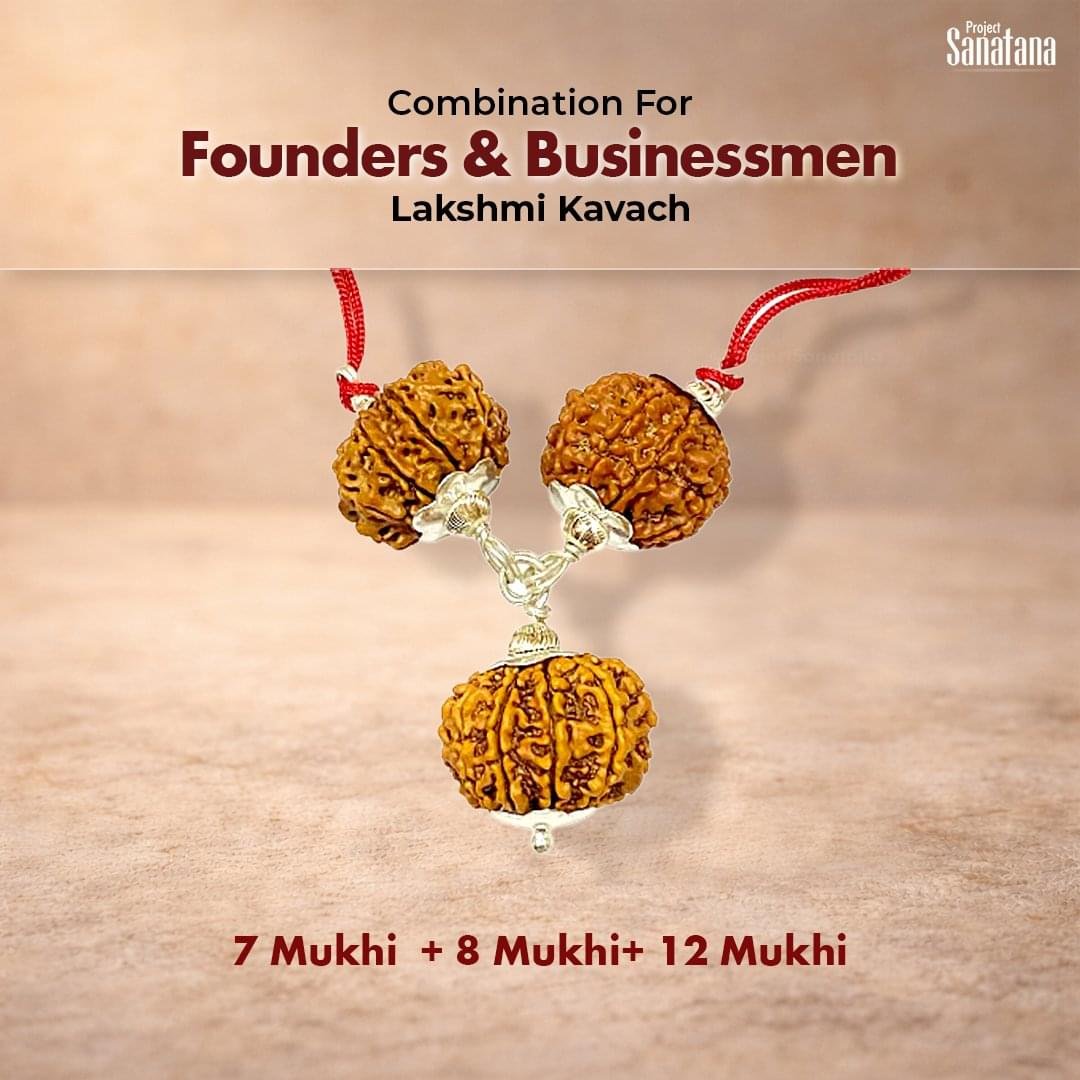 Business Success Rudraksha Combination (For Founders & Entrepreneurs) - Certified Beads