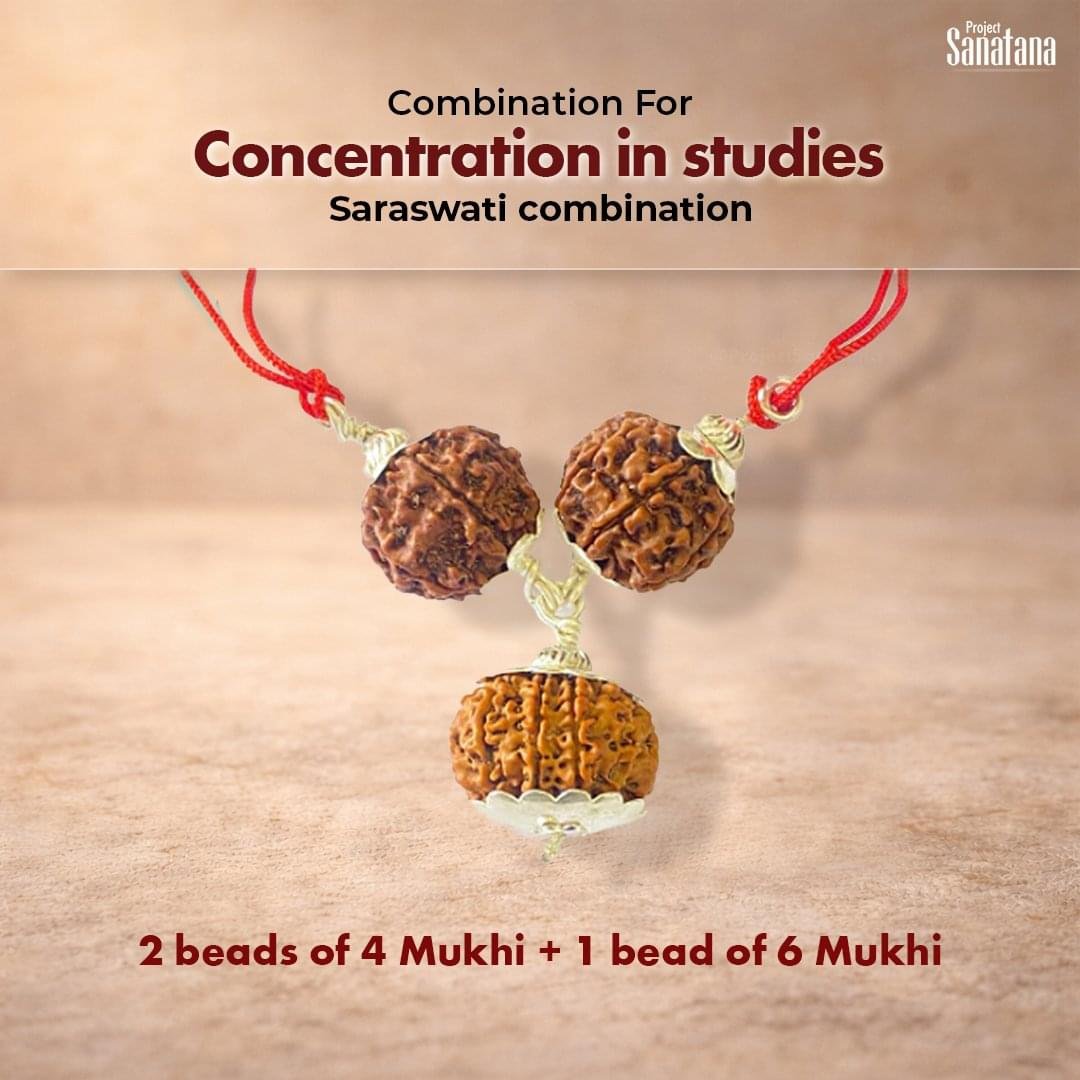 Saraswati Rudraksha Combination