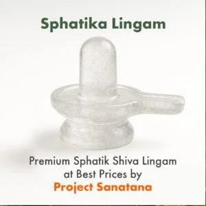 Sphatik Shiva Lingam – Buy Natural Quartz Hand-Carved, Energized | For Health, Clarity, Purity & Spiritual Growth 330g – 3″
