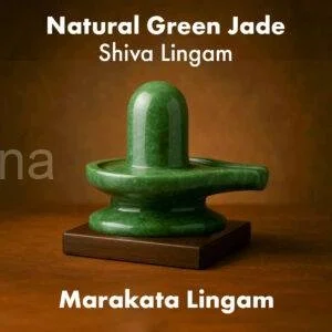 Green Jade Shiva Lingam – Buy Natural Jade Shivling for Healing & Energy 240g – 2.2″