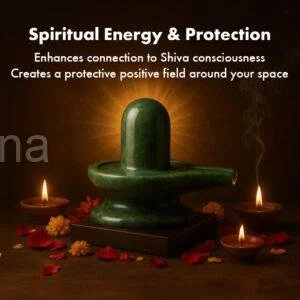 Green Jade Shiva Lingam – Buy Natural Jade Shivling for Healing & Energy 240g – 2.2″