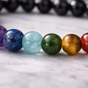 7 Chakra Bracelet with Black Tourmaline | Buy Online India
